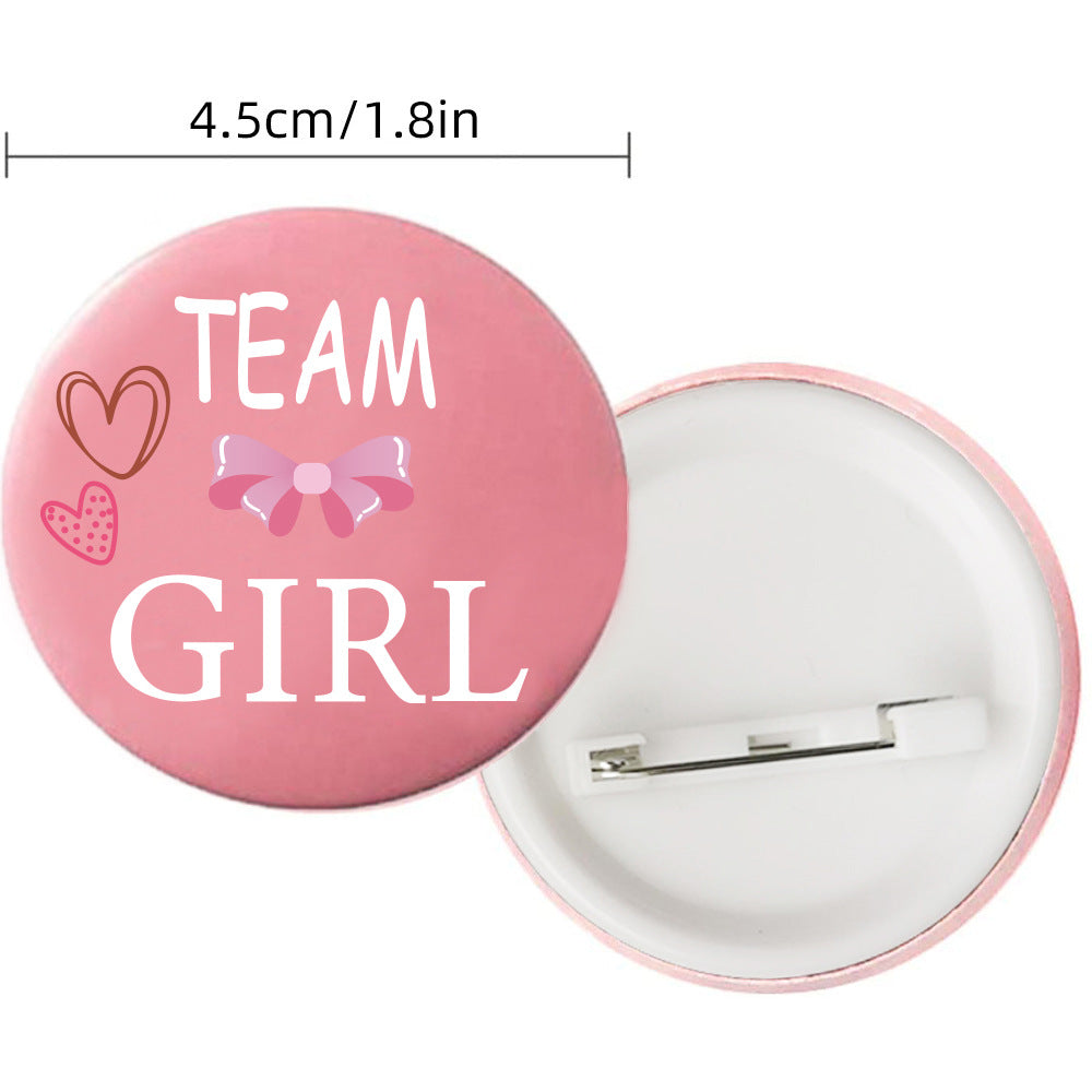 20 Pcs Gender Reveal Party Badges