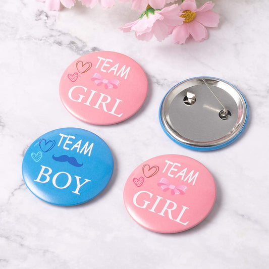 20 Pcs Gender Reveal Party Badges