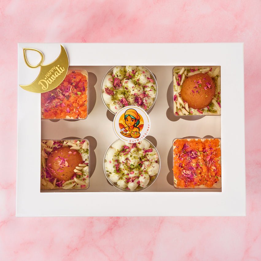 Diwali Dessert Cups Box – Festival Special with Charm