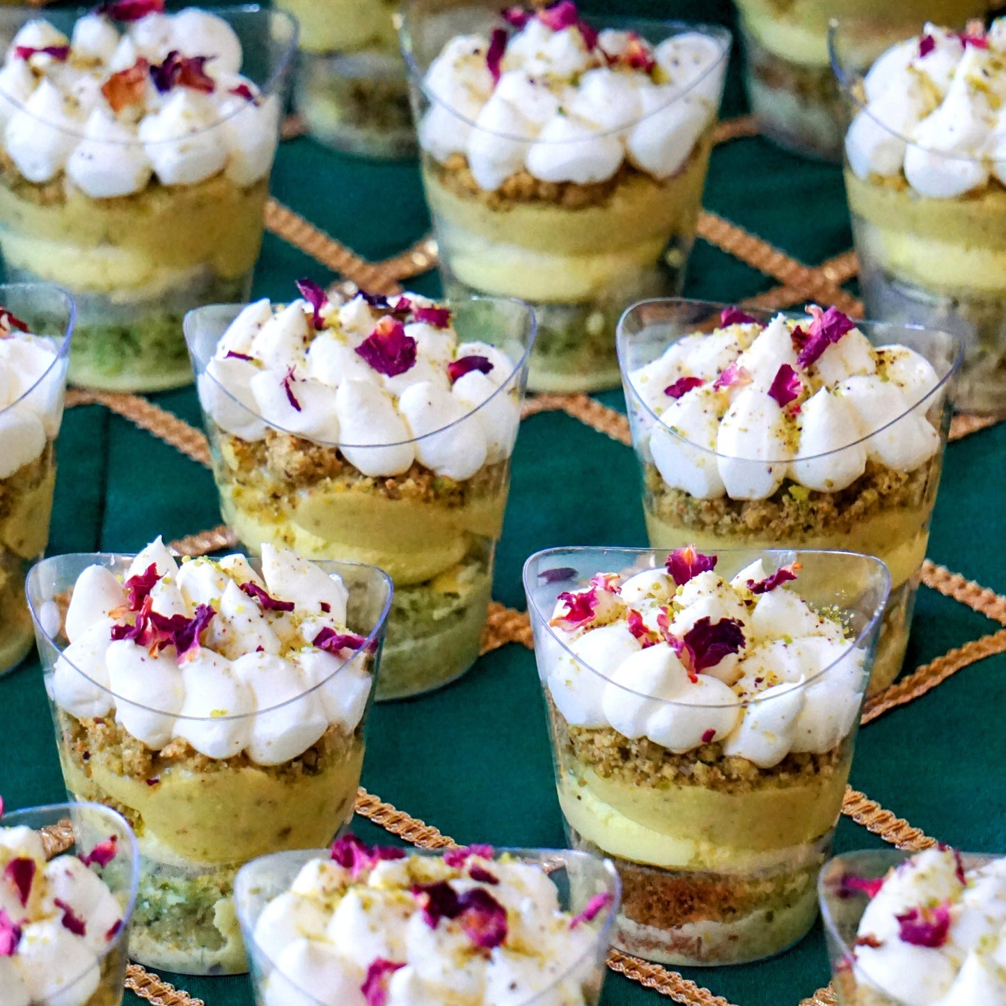 Rasmalai Pista Mousse Triffle Cups