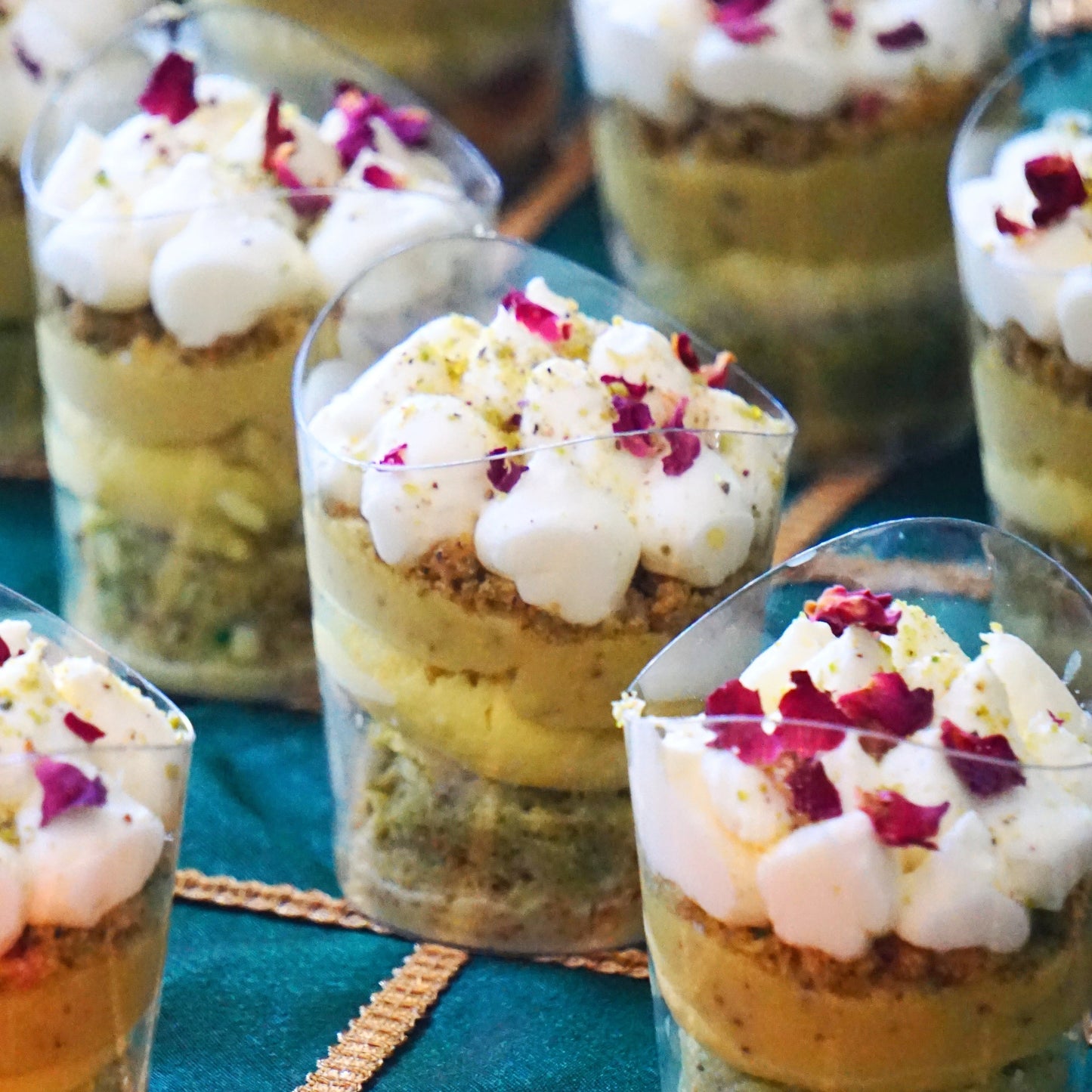 Rasmalai Pista Mousse Triffle Cups