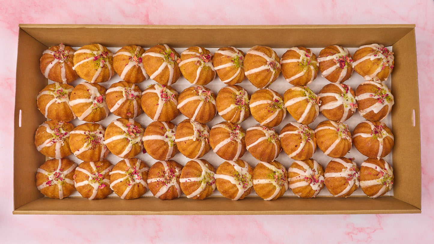 Mini Gulab Jamun Tea Cake Platter – 40 pc dessert platter for office morning tea catering Sydney