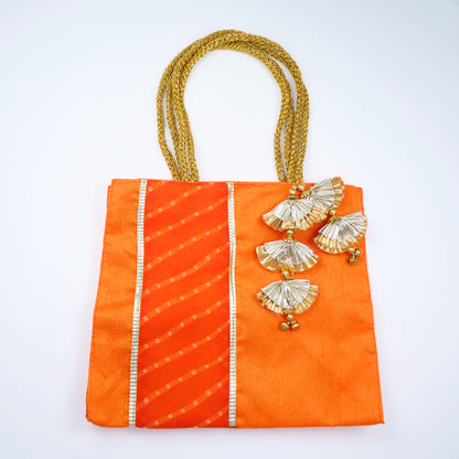 Handmade Gift Bag - Orange