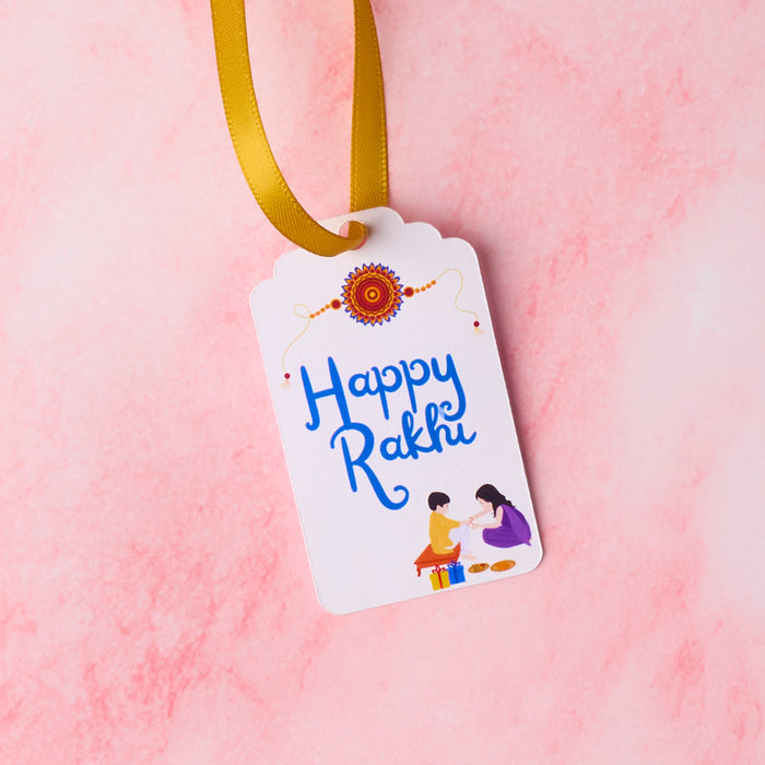 Happy Rakhi Gift Tag – Add-On for Sweet Boxes