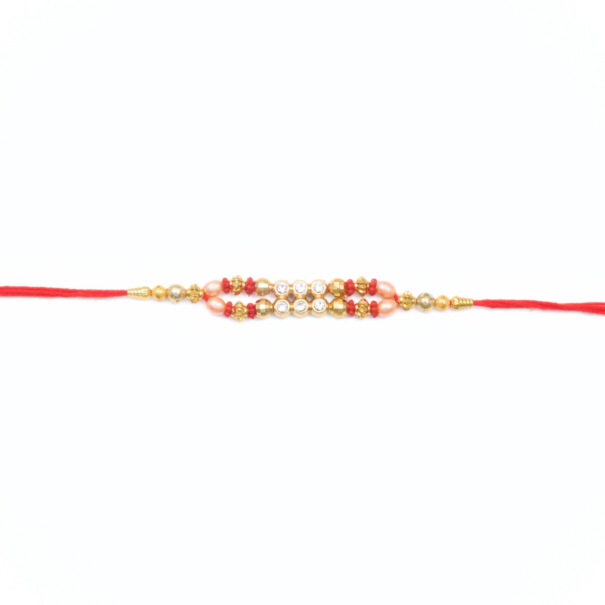 Mar Rakh Di Rakhdi for Brother – Golden Pearl Beaded Rakhdi Australia