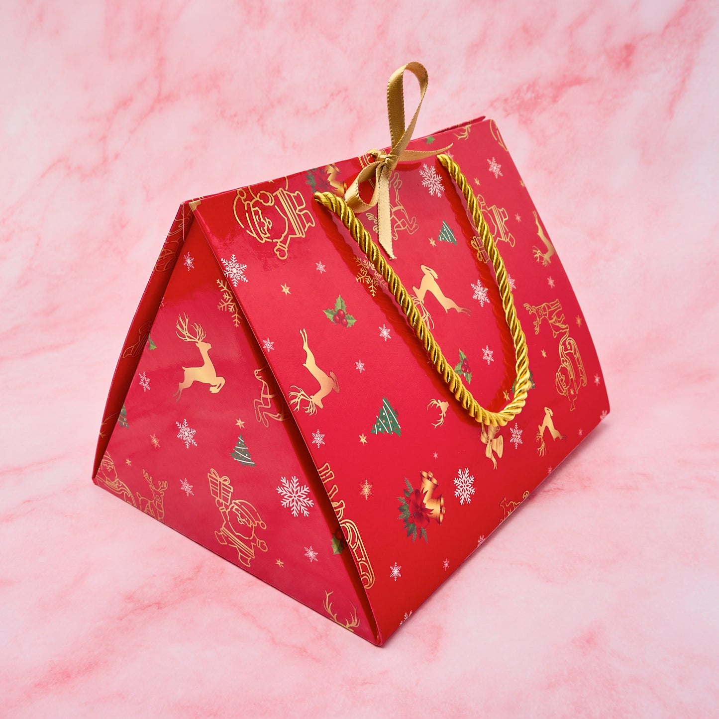 Festive cake gift box with ribbon-style design, perfect for Christmas gifts in Sydney.
