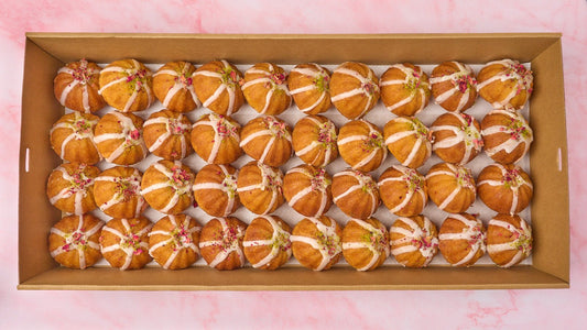 Mini Gulab Jamun Cakes platter for dessert catering in Sydney