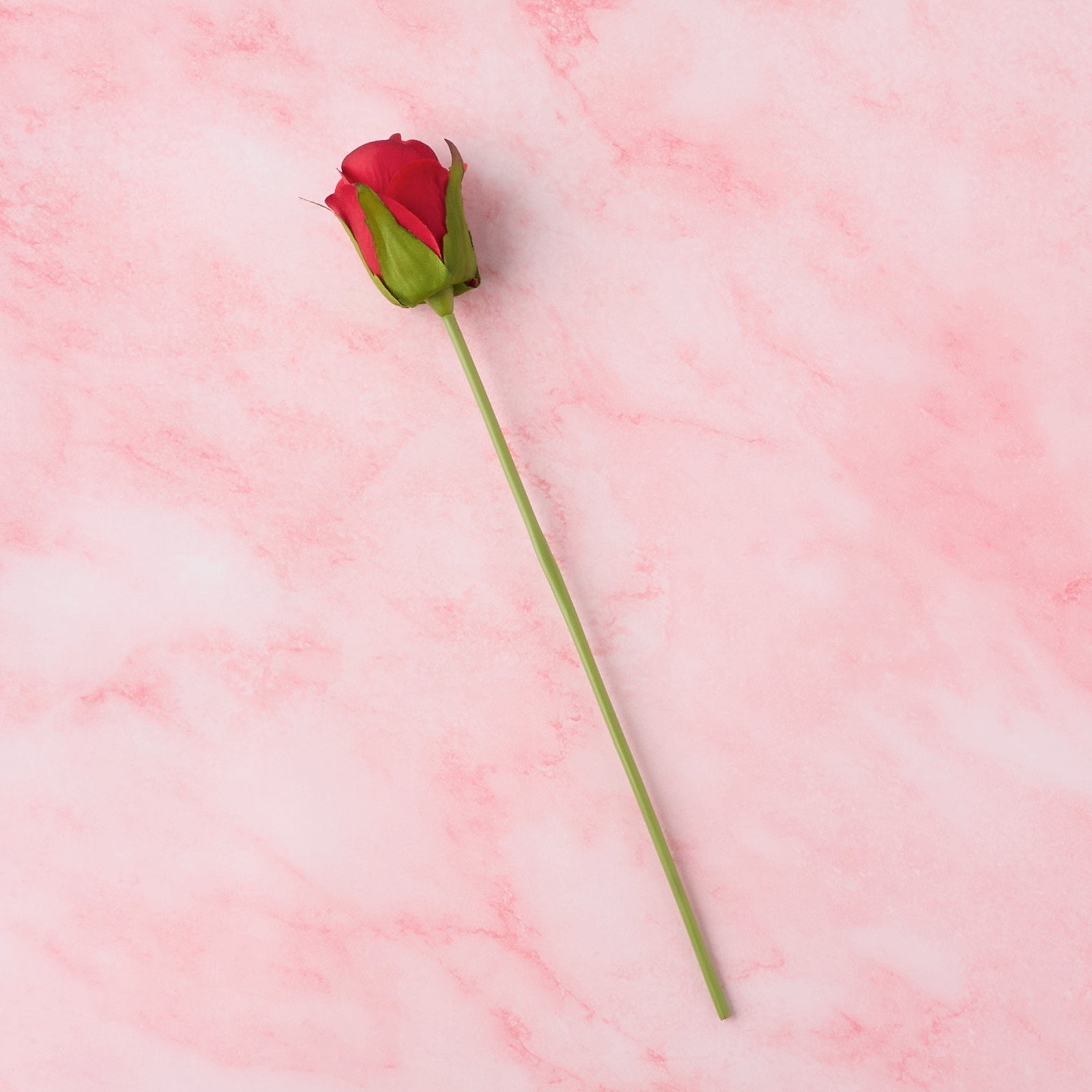 Red artificial rose gift stick add-on for gifting, suitable for celebrations, hampers, and personalised dessert orders