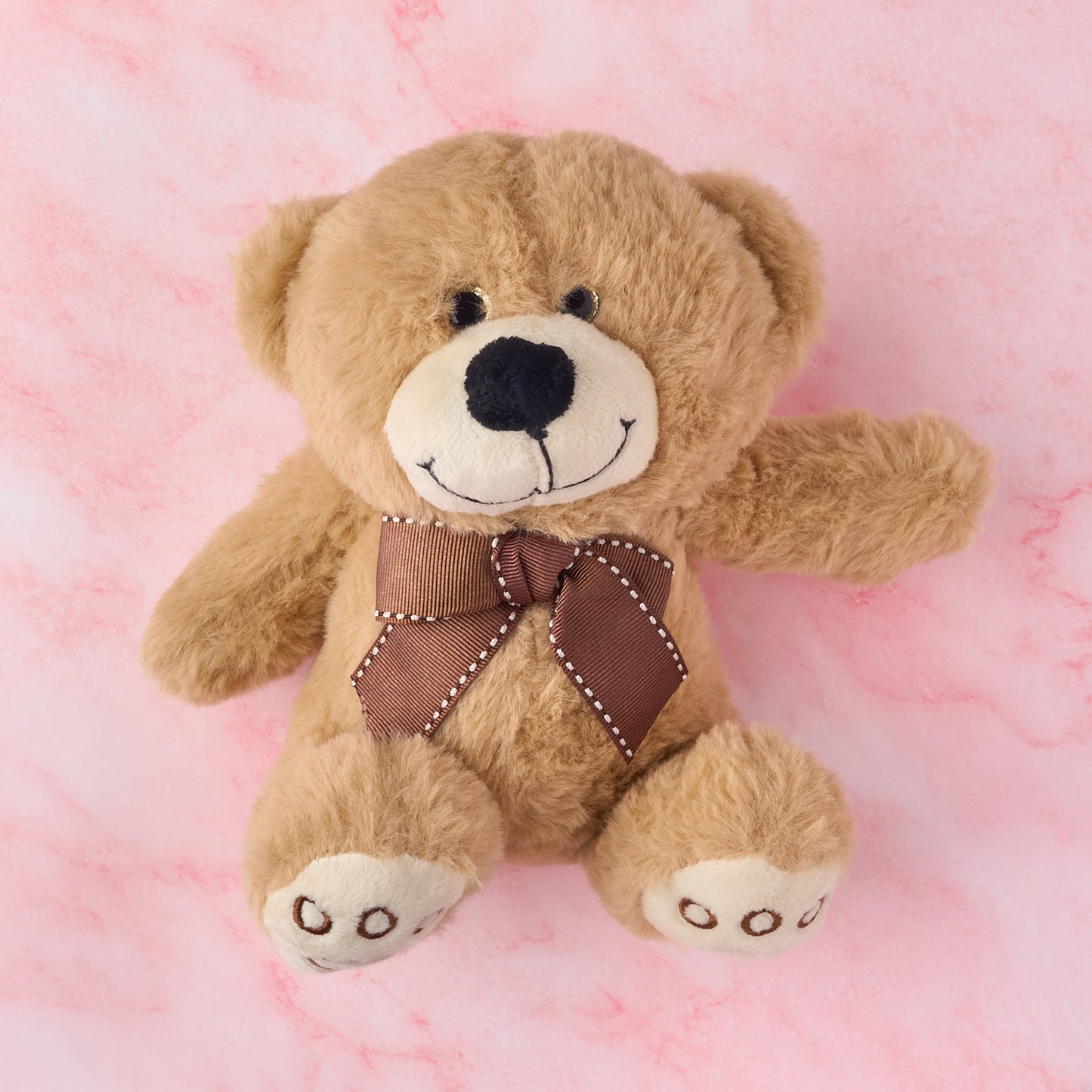 Plush teddy bear gift add-on packed with gift hampers, 19 cm soft teddy for birthdays, anniversaries and festive gifting